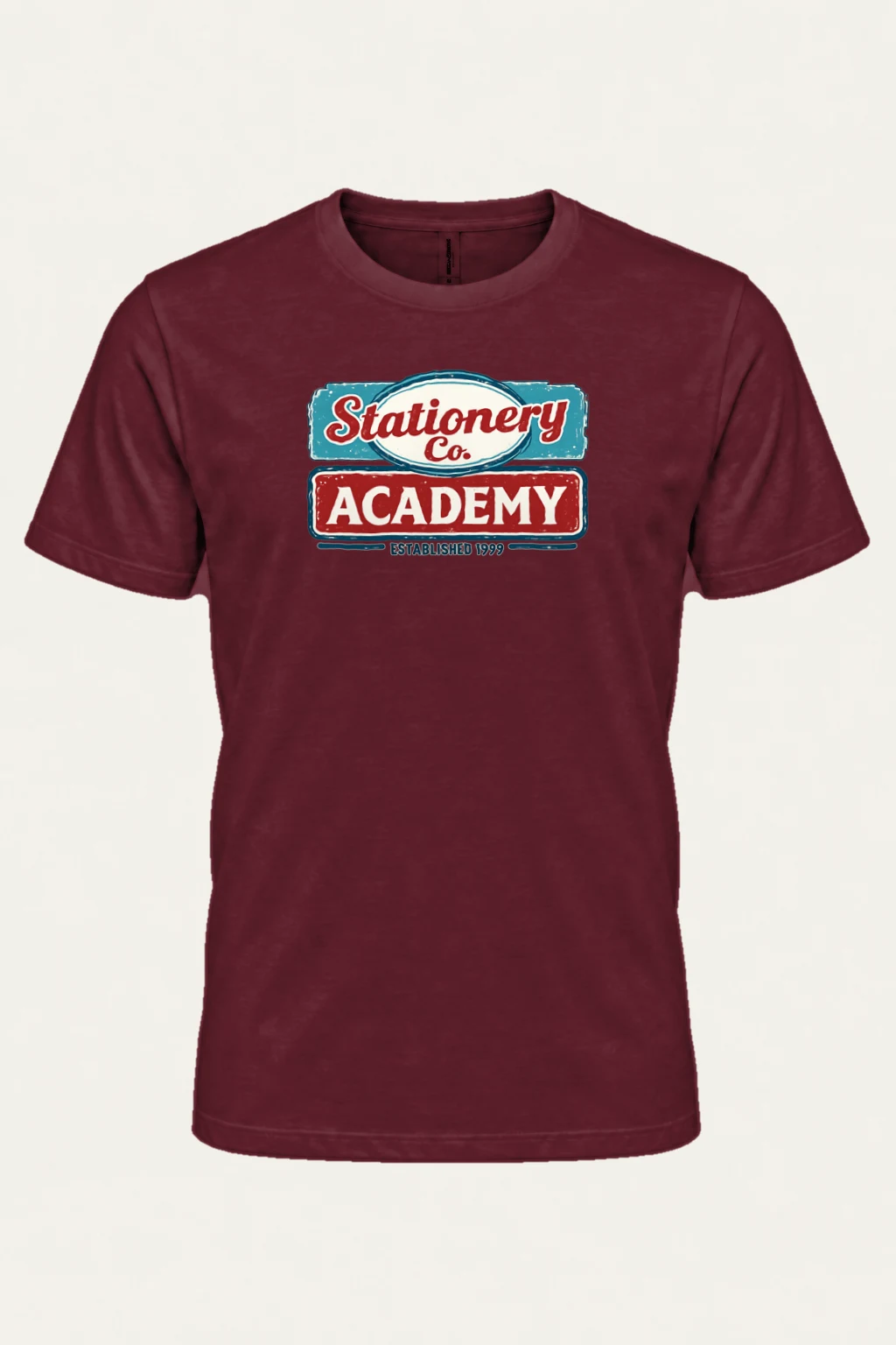 "Stationery Academy Badge" Heavyweight Unisex Crewneck T-shirt | Gildan 5000