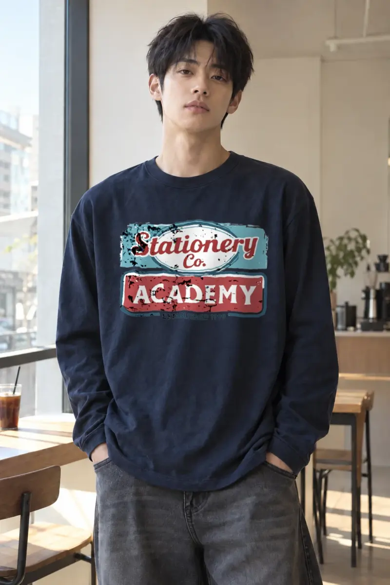 “Stationery Academy” Unisex Longsleeve T-shirt | Gildan 2400