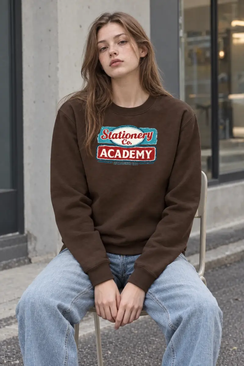 "Stationery Co. Academy" Heavy Blend Unisex Crewneck Sweatshirt