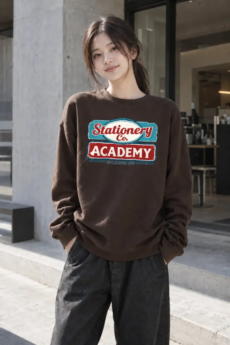 "Stationery Co. Academy" Heavy Blend Unisex Crewneck Sweatshirt | Gildan 18000