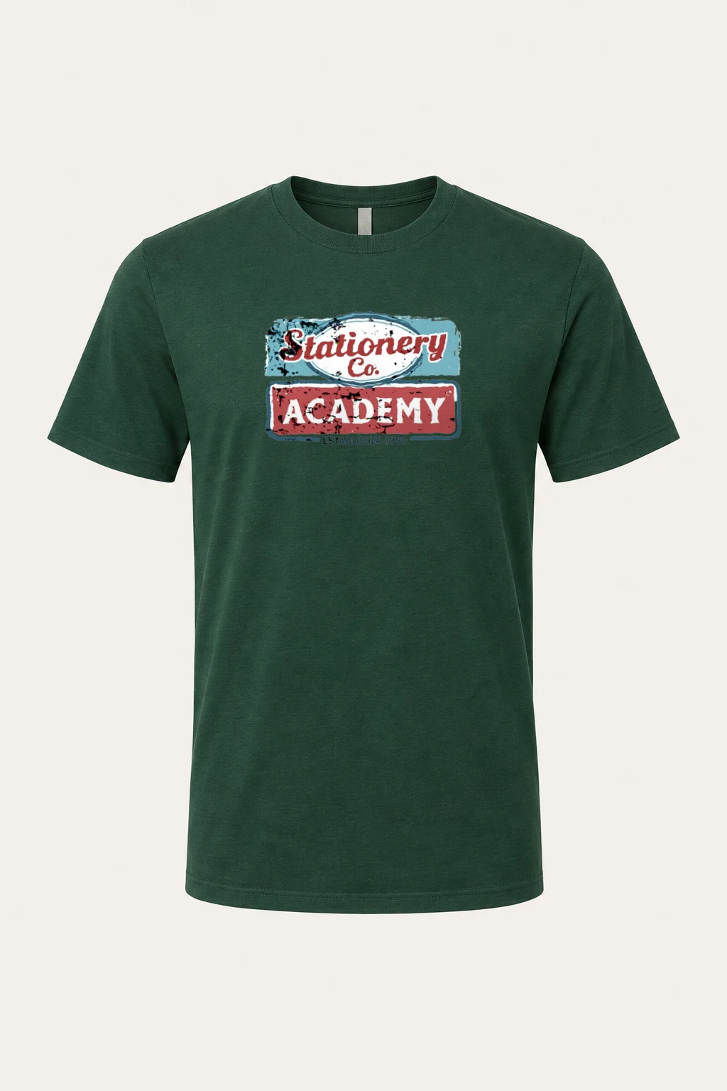 "Stationery Co. Academy" Heavyweight Unisex Crewneck T-shirt | Gildan 5000