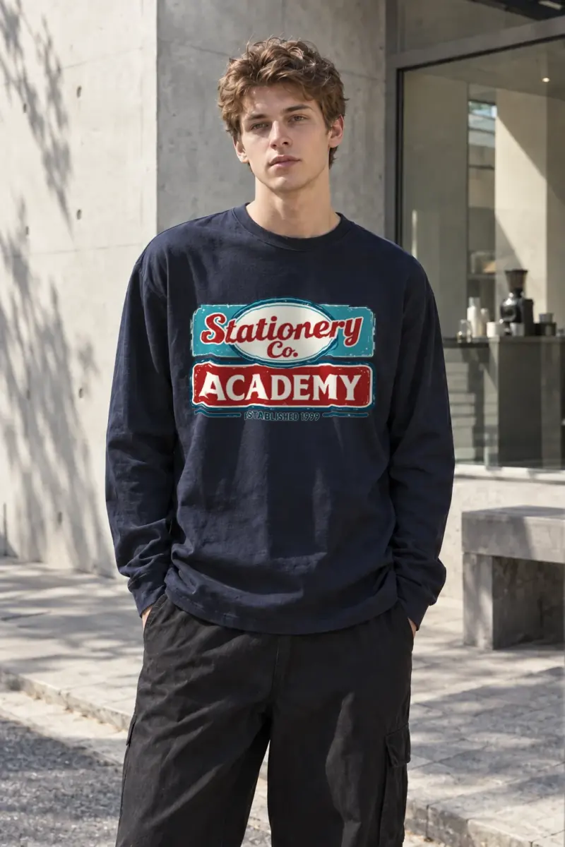 "Stationery Co. Academy" Unisex Longsleeve T-shirt | Gildan 2400
