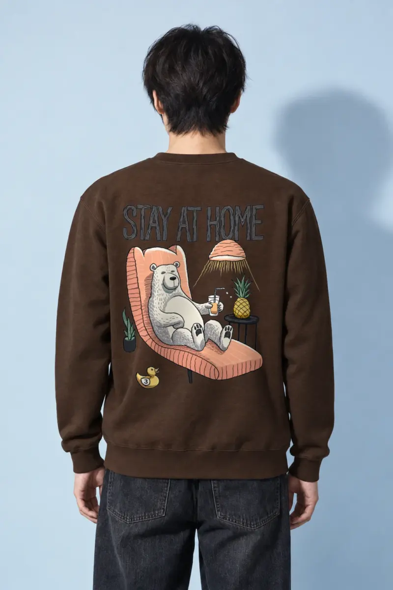 "Stay At Home" Heavy Blend Unisex Crewneck Sweatshirt