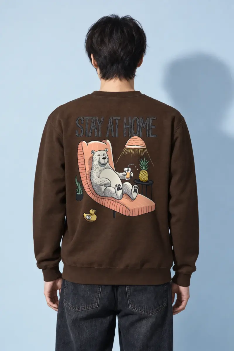 "Stay At Home" Heavy Blend Unisex Crewneck Sweatshirt | Gildan 18000