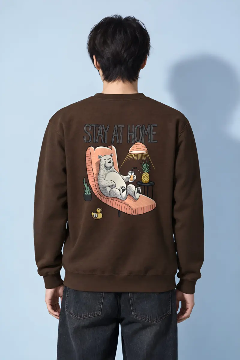 "Stay At Home" Heavy Blend Unisex Crewneck Sweatshirt