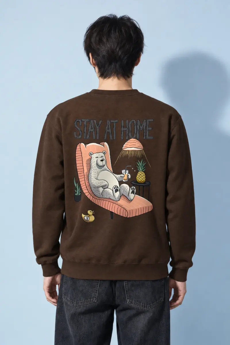 "Stay At Home" Heavy Blend Unisex Crewneck Sweatshirt