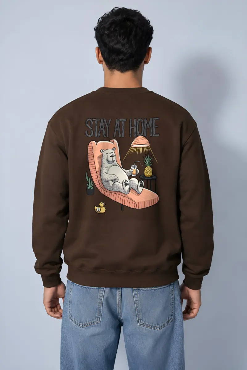 "Stay At Home" Heavy Blend Unisex Crewneck Sweatshirt