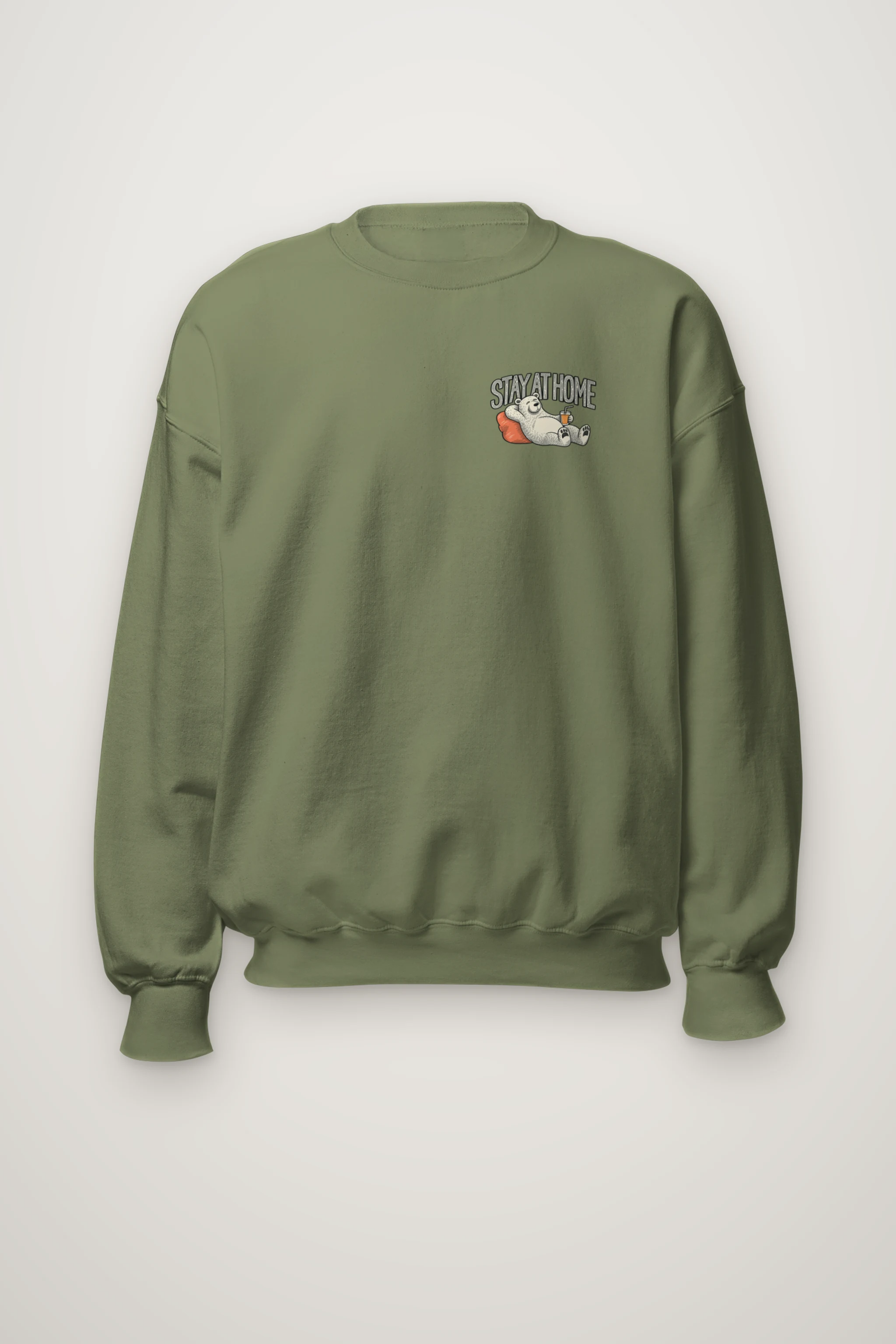 "Stay At Home" Heavy Blend Unisex Crewneck Sweatshirt