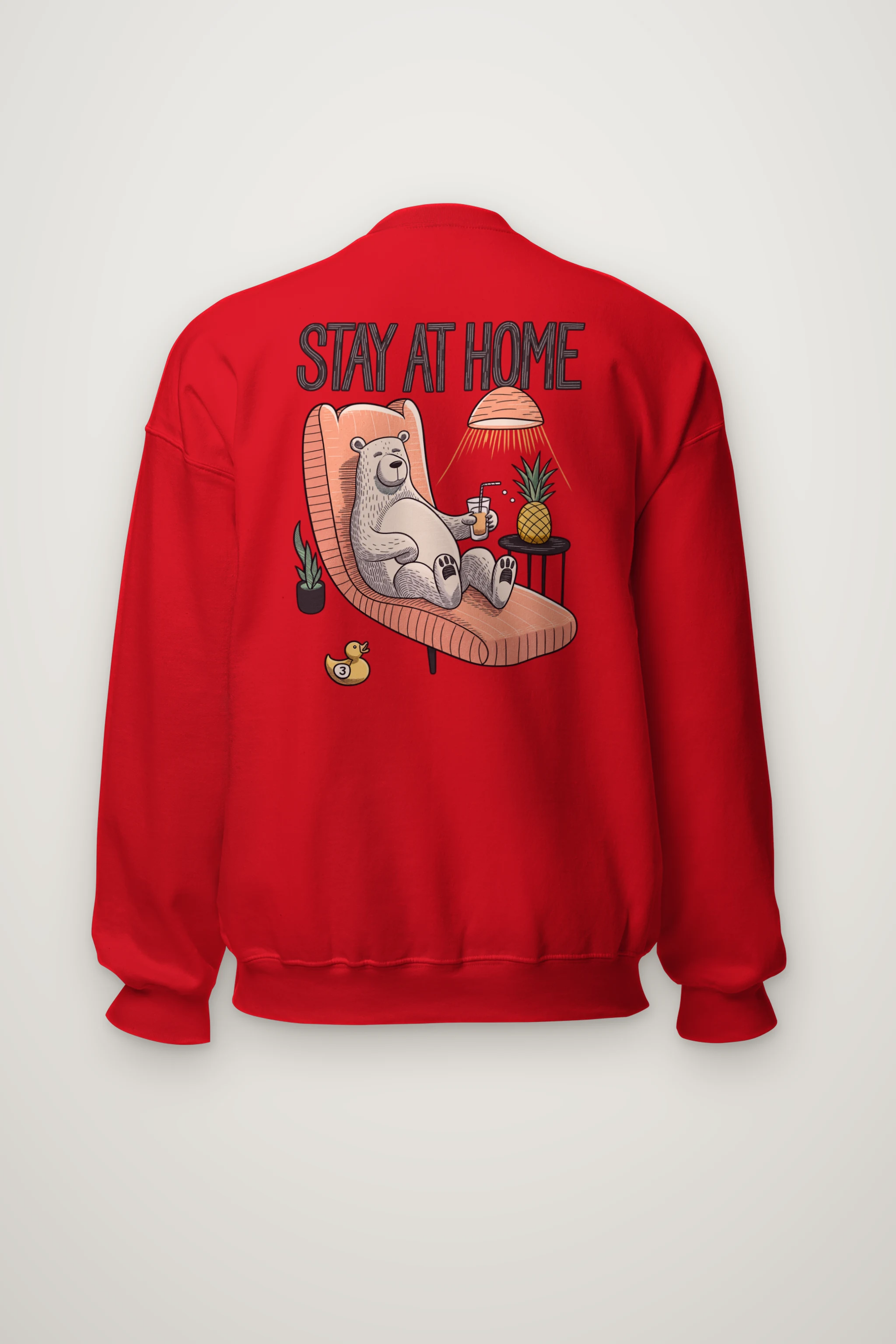 "Stay At Home" Heavy Blend Unisex Crewneck Sweatshirt