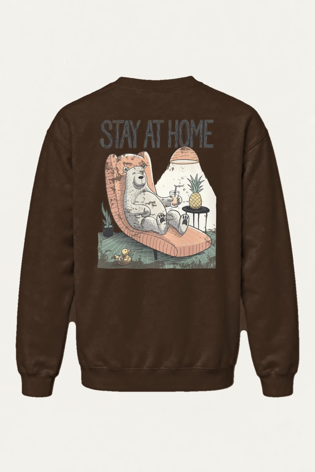 "Stay At Home" Heavy Blend Unisex Crewneck Sweatshirt | Gildan 18000