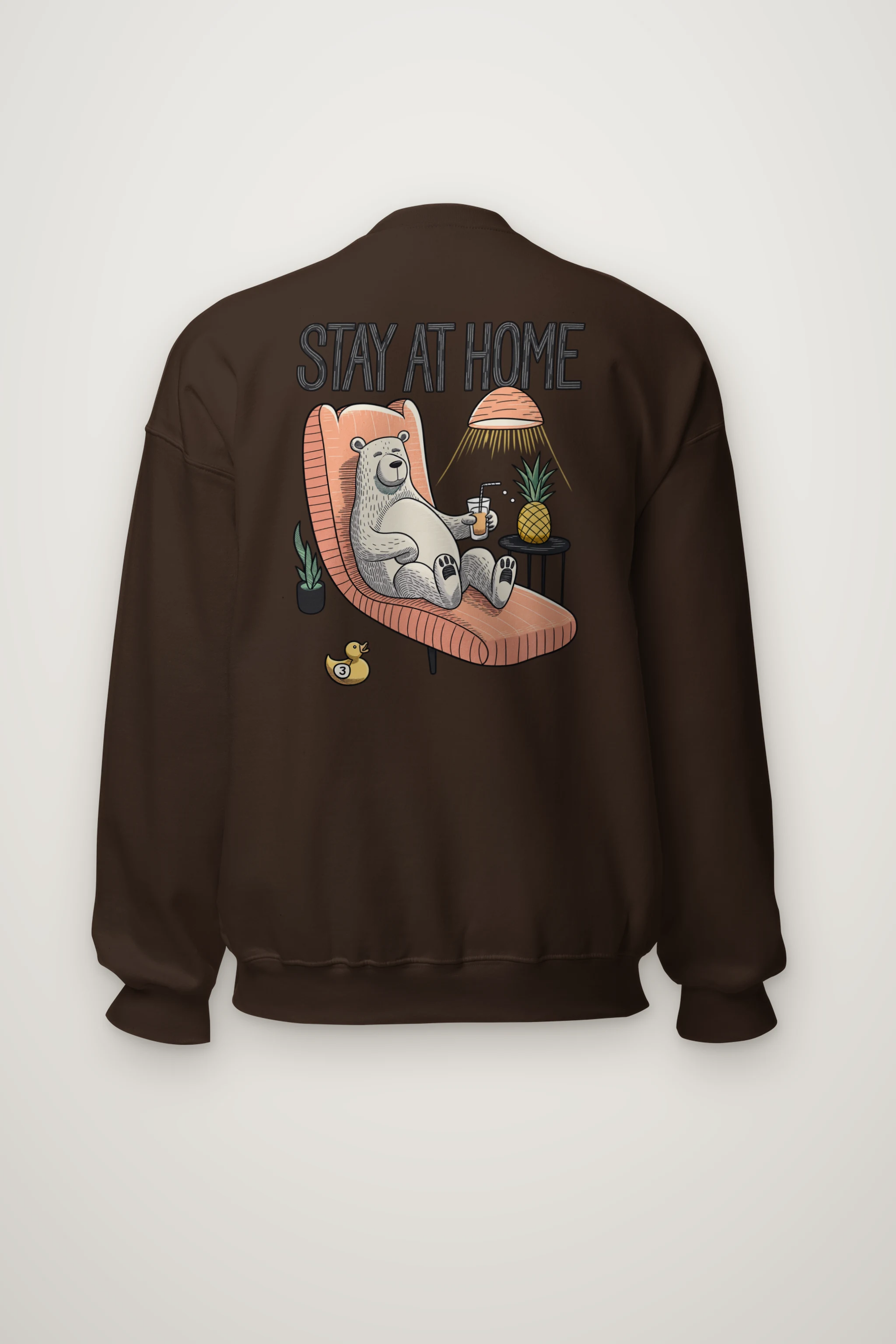 "Stay At Home" Heavy Blend Unisex Crewneck Sweatshirt