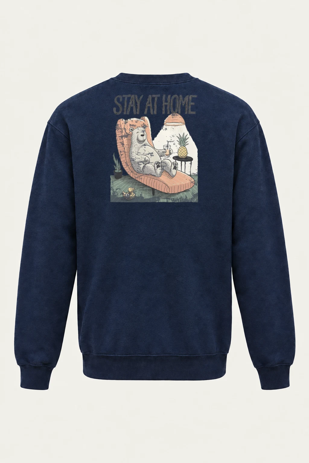 "Stay At Home" Heavy Blend Unisex Crewneck Sweatshirt | Gildan 18000