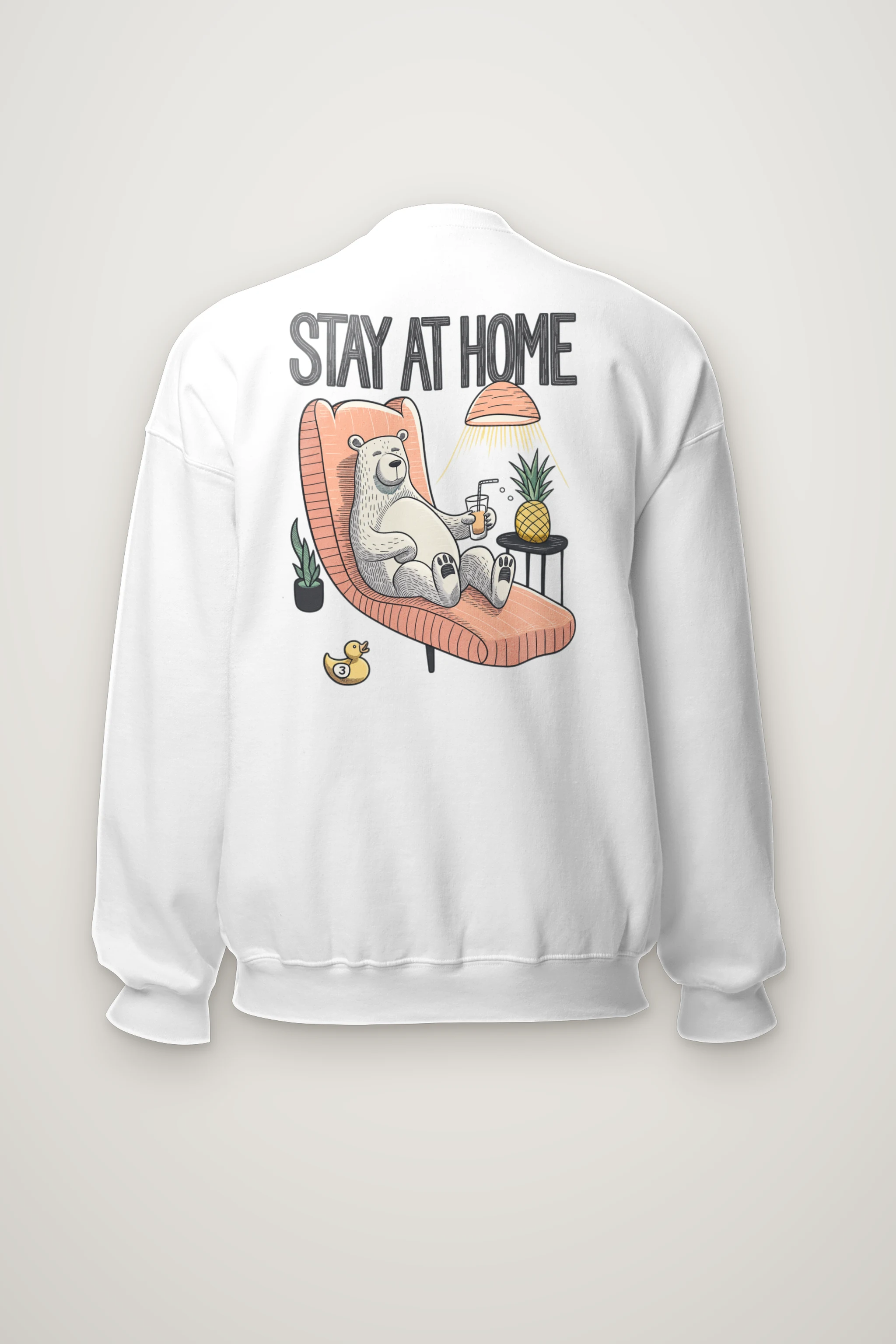 "Stay At Home" Heavy Blend Unisex Crewneck Sweatshirt