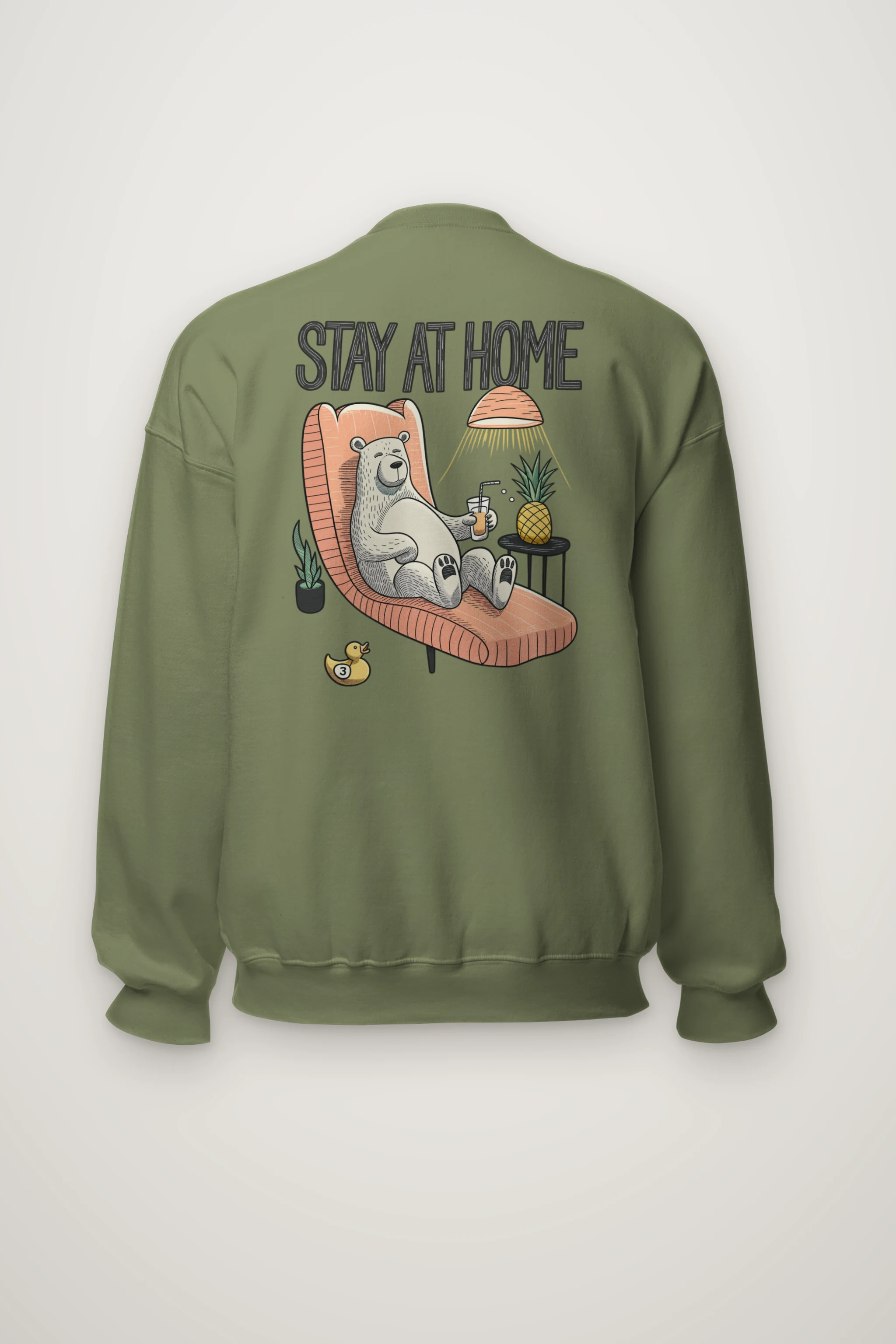 "Stay At Home" Heavy Blend Unisex Crewneck Sweatshirt