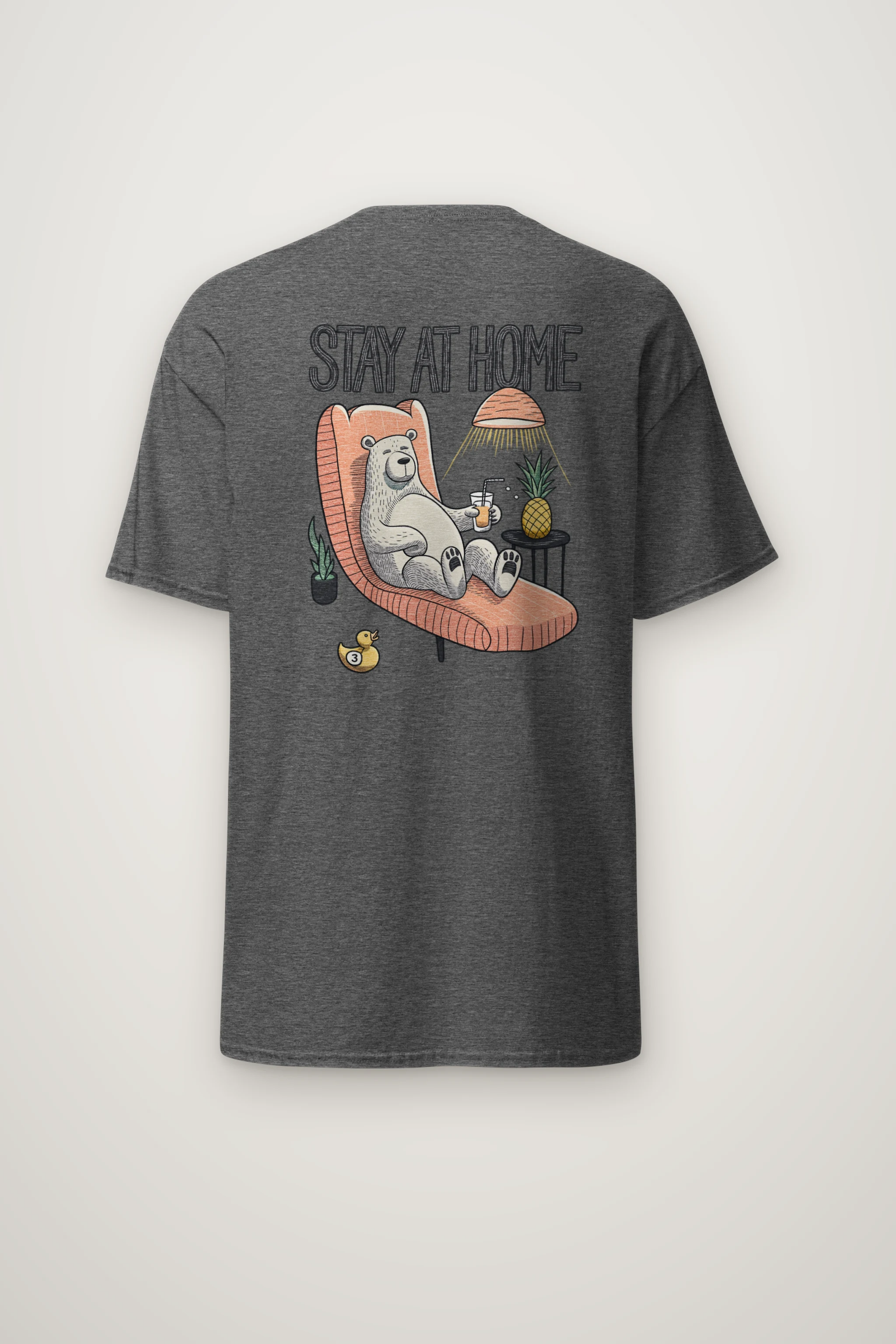 "Stay At Home" Heavyweight Unisex Crewneck T-shirt
