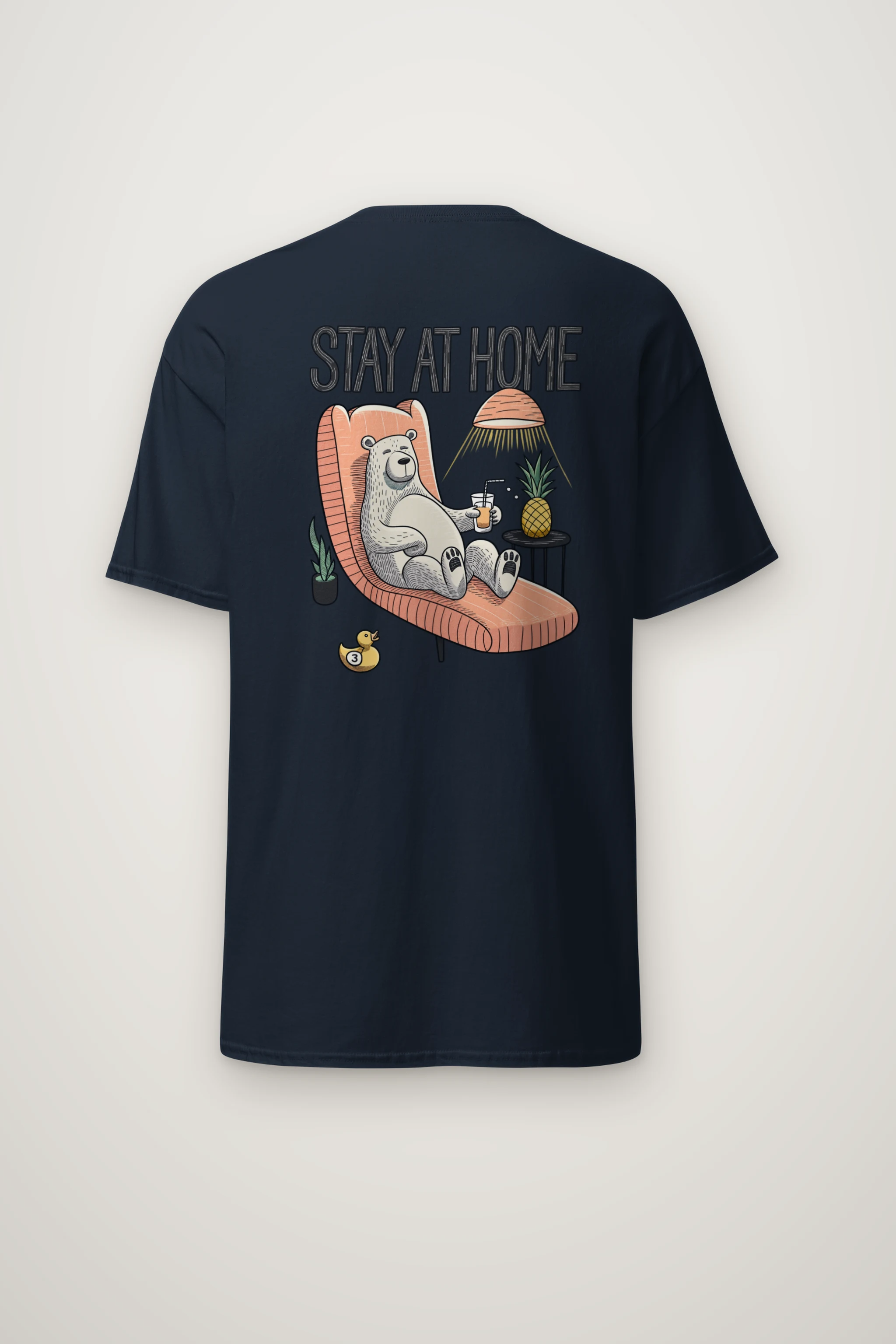 "Stay At Home" Heavyweight Unisex Crewneck T-shirt