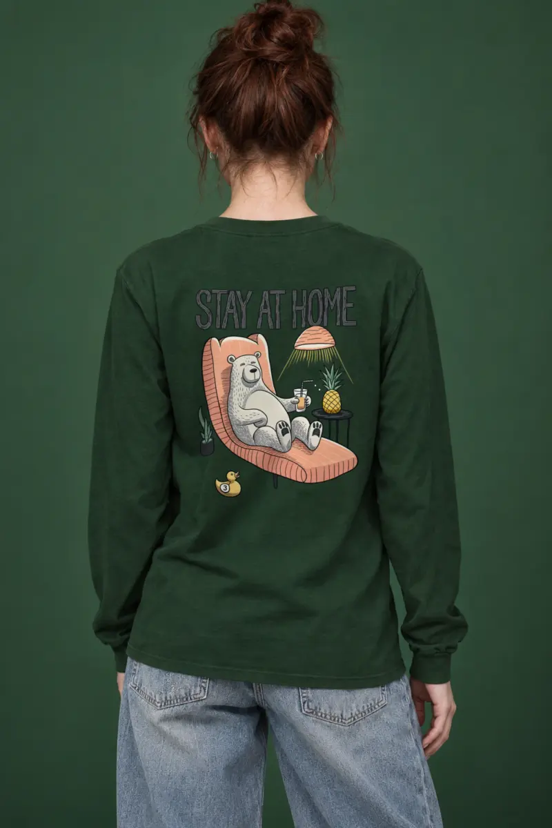 "Stay At Home" Unisex Longsleeve T-shirt
