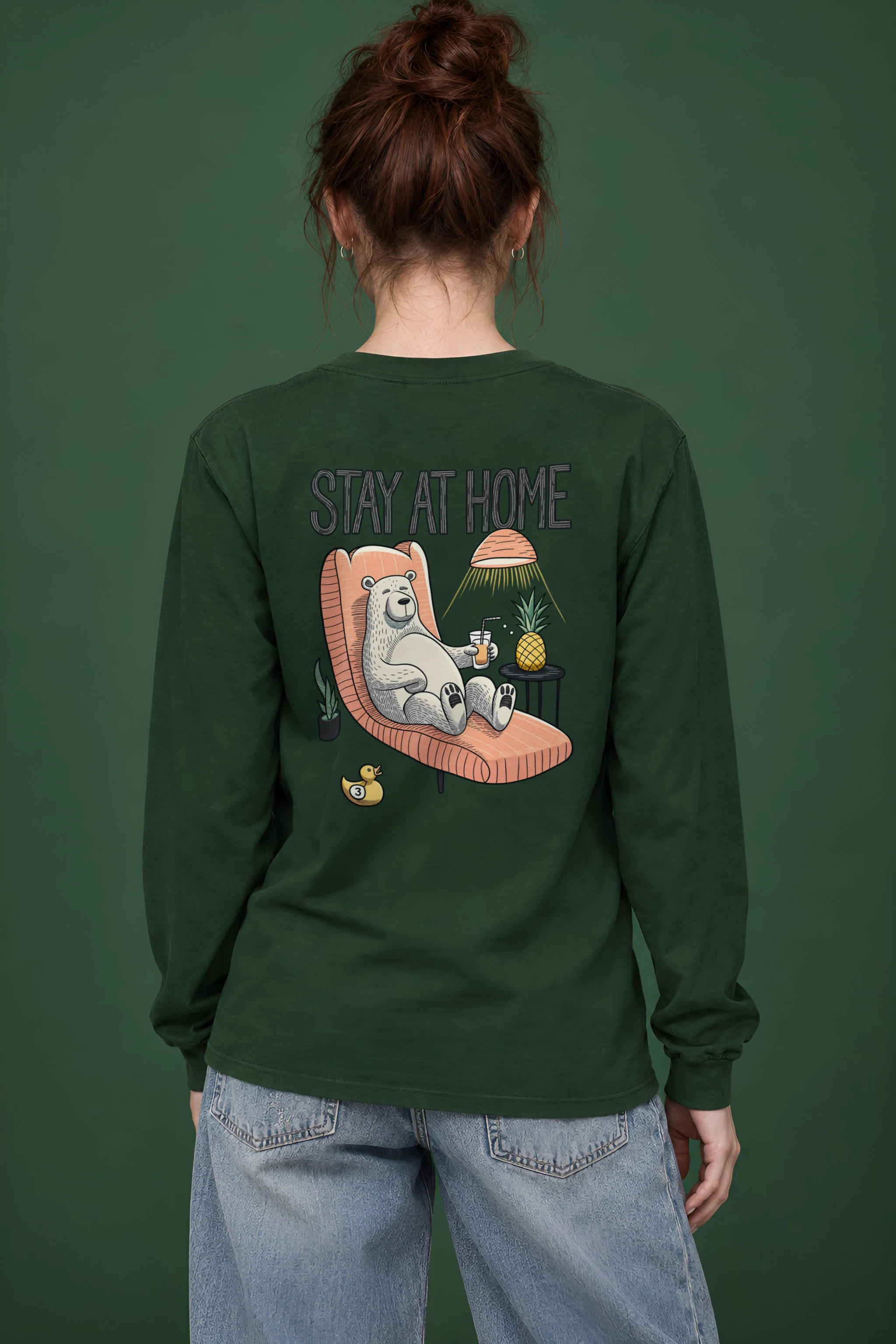 "Stay At Home" Unisex Longsleeve T-shirt