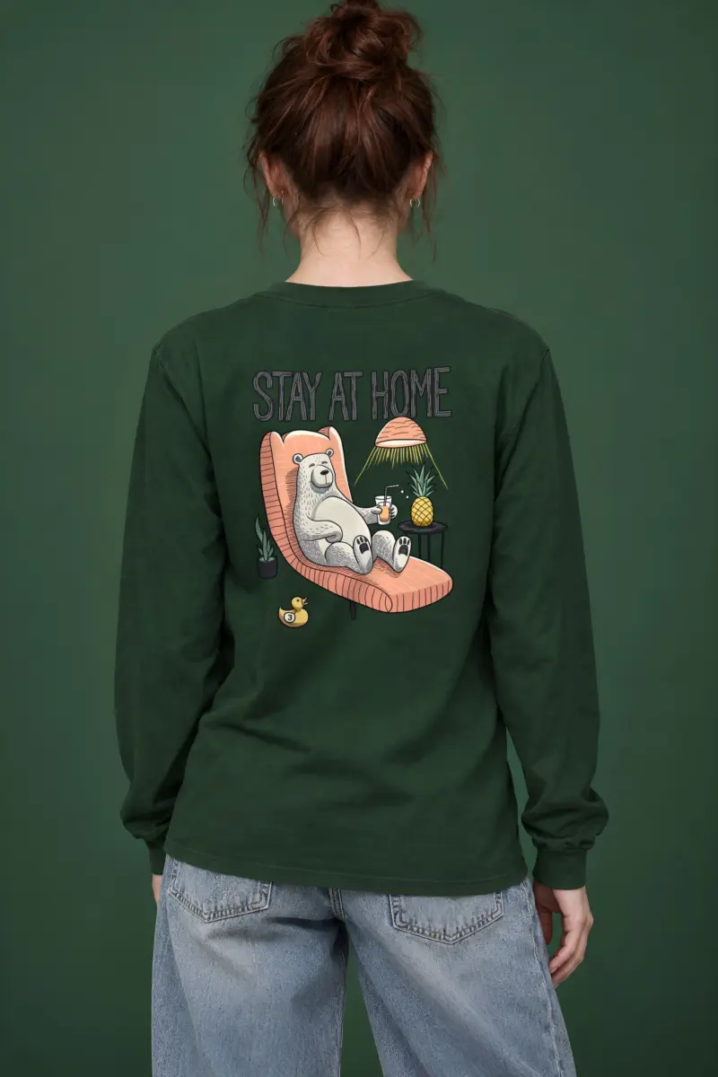"Stay At Home" Unisex Longsleeve T-shirt