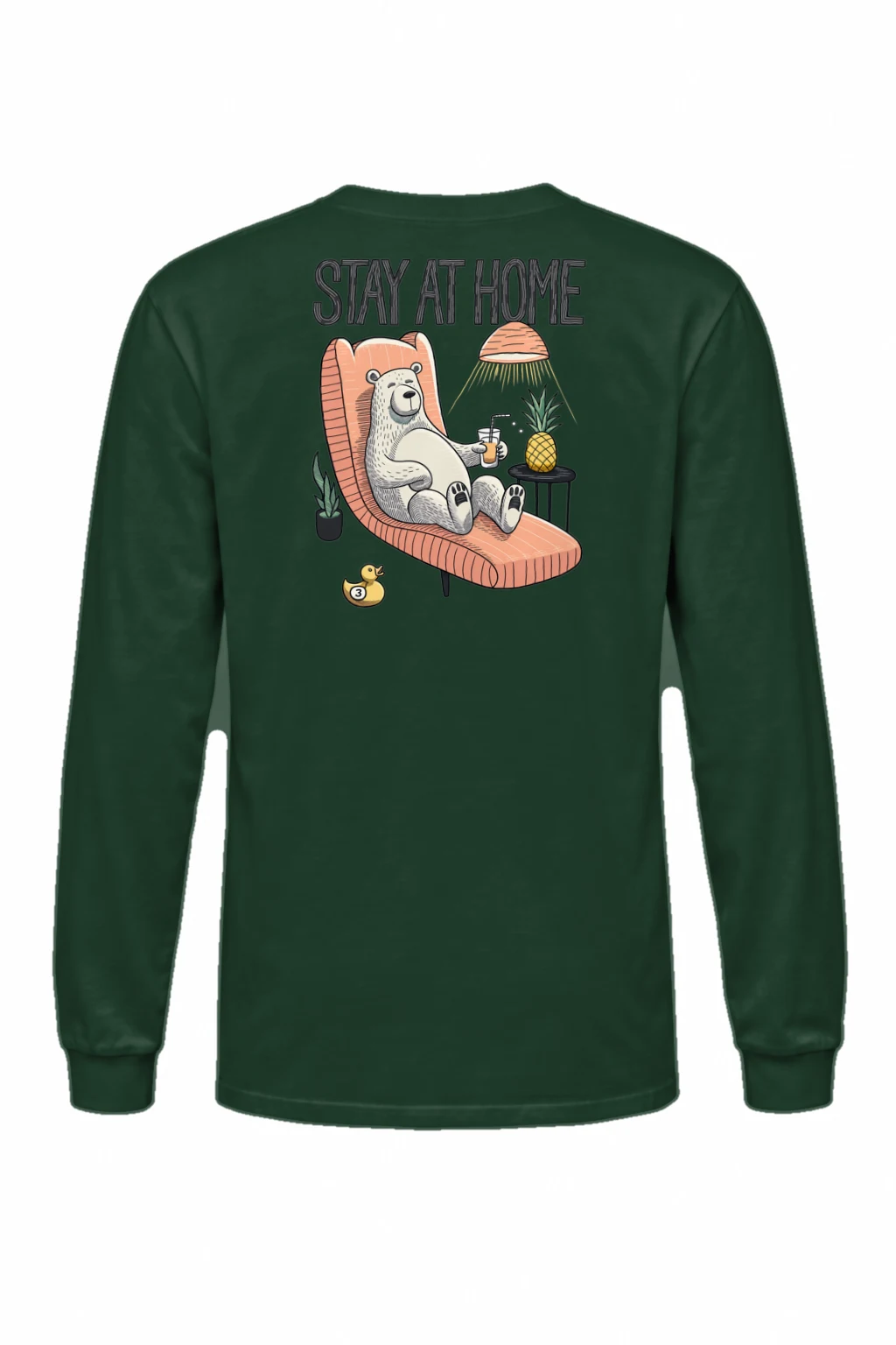 "Stay At Home" Unisex Longsleeve T-shirt | Gildan 2400