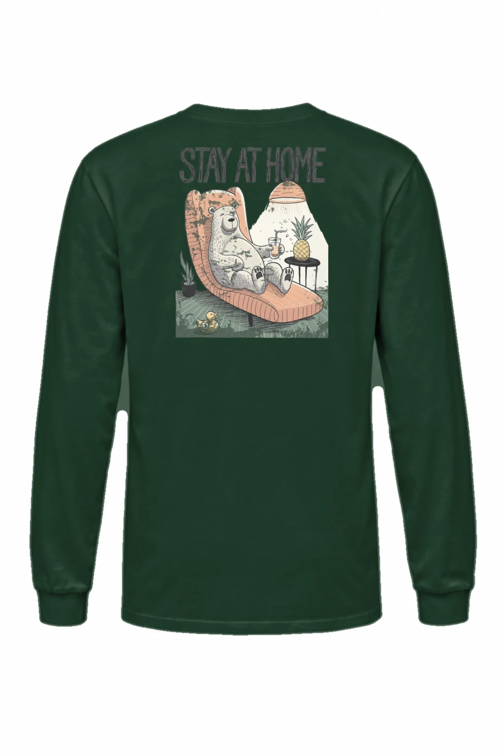 "Stay At Home" Unisex Longsleeve T-shirt | Gildan 2400
