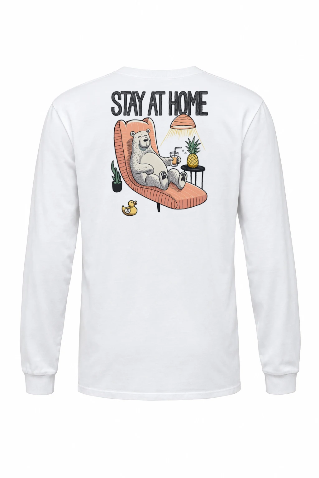 "Stay At Home" Unisex Longsleeve T-shirt | Gildan 2400