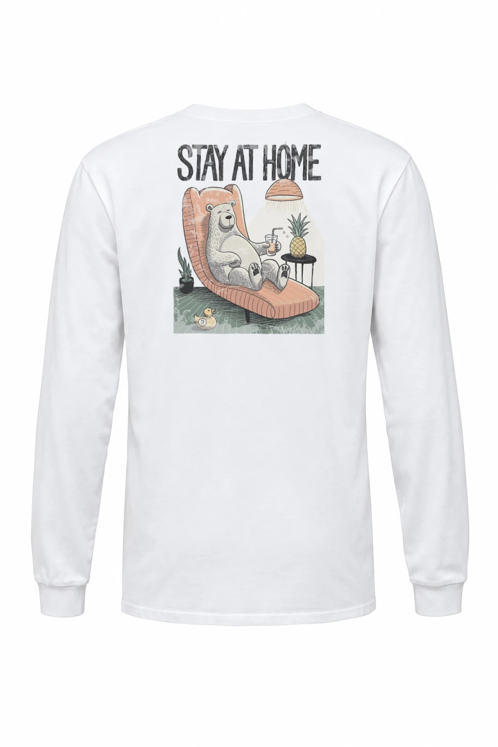 "Stay At Home" Unisex Longsleeve T-shirt | Gildan 2400