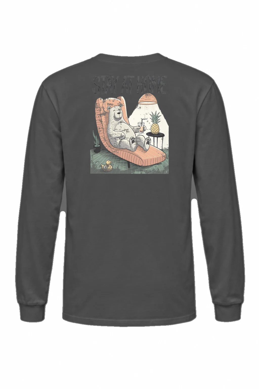 "Stay At Home" Unisex Longsleeve T-shirt | Gildan 2400