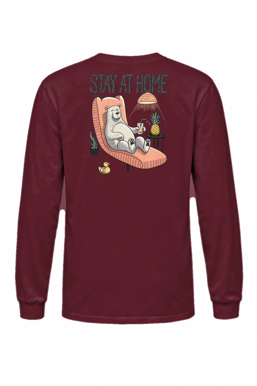 "Stay At Home" Unisex Longsleeve T-shirt | Gildan 2400