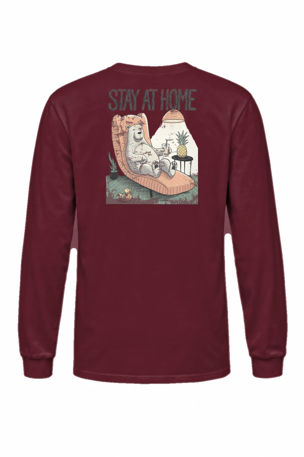 "Stay At Home" Unisex Longsleeve T-shirt | Gildan 2400