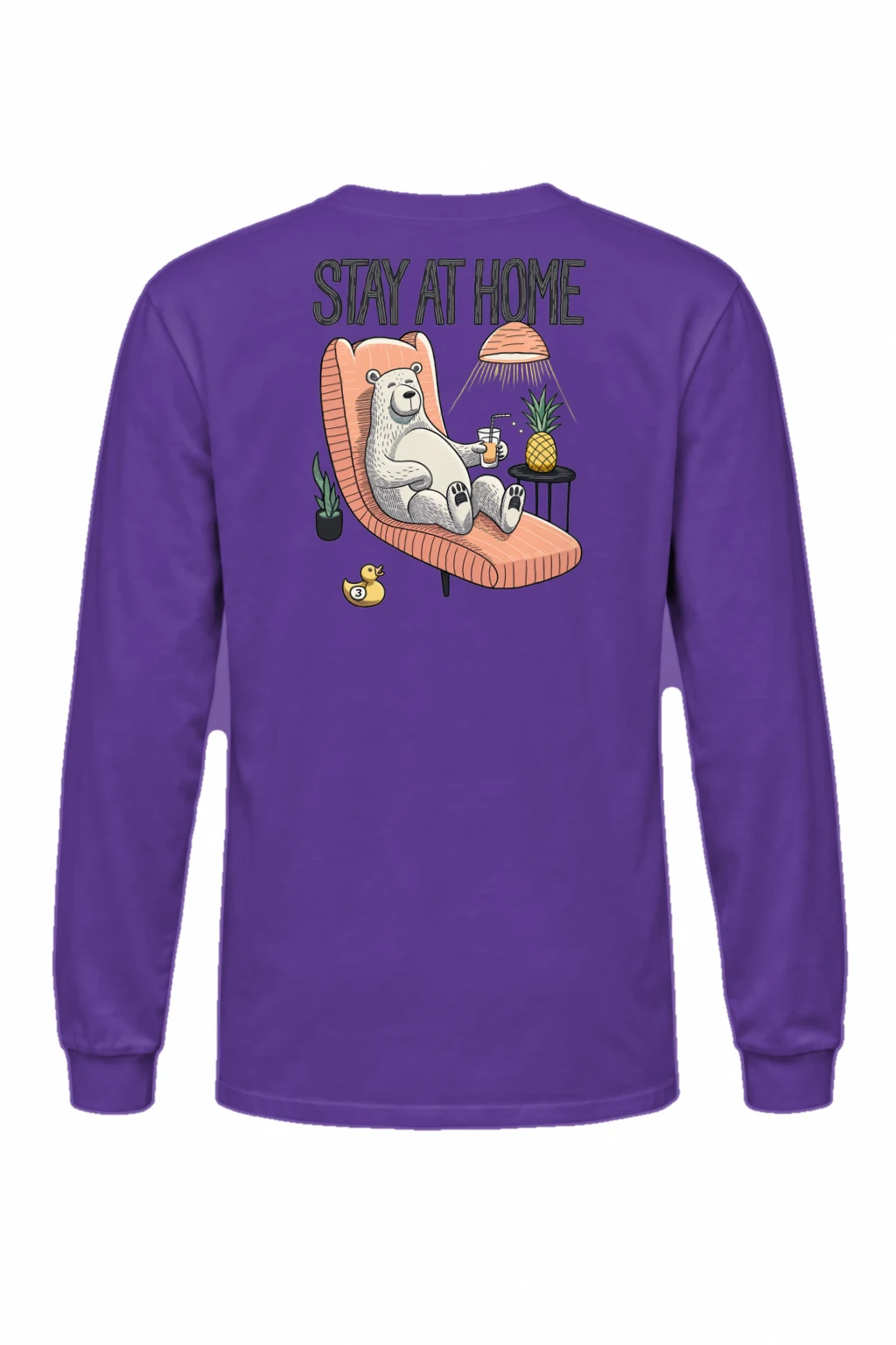 "Stay At Home" Unisex Longsleeve T-shirt | Gildan 2400