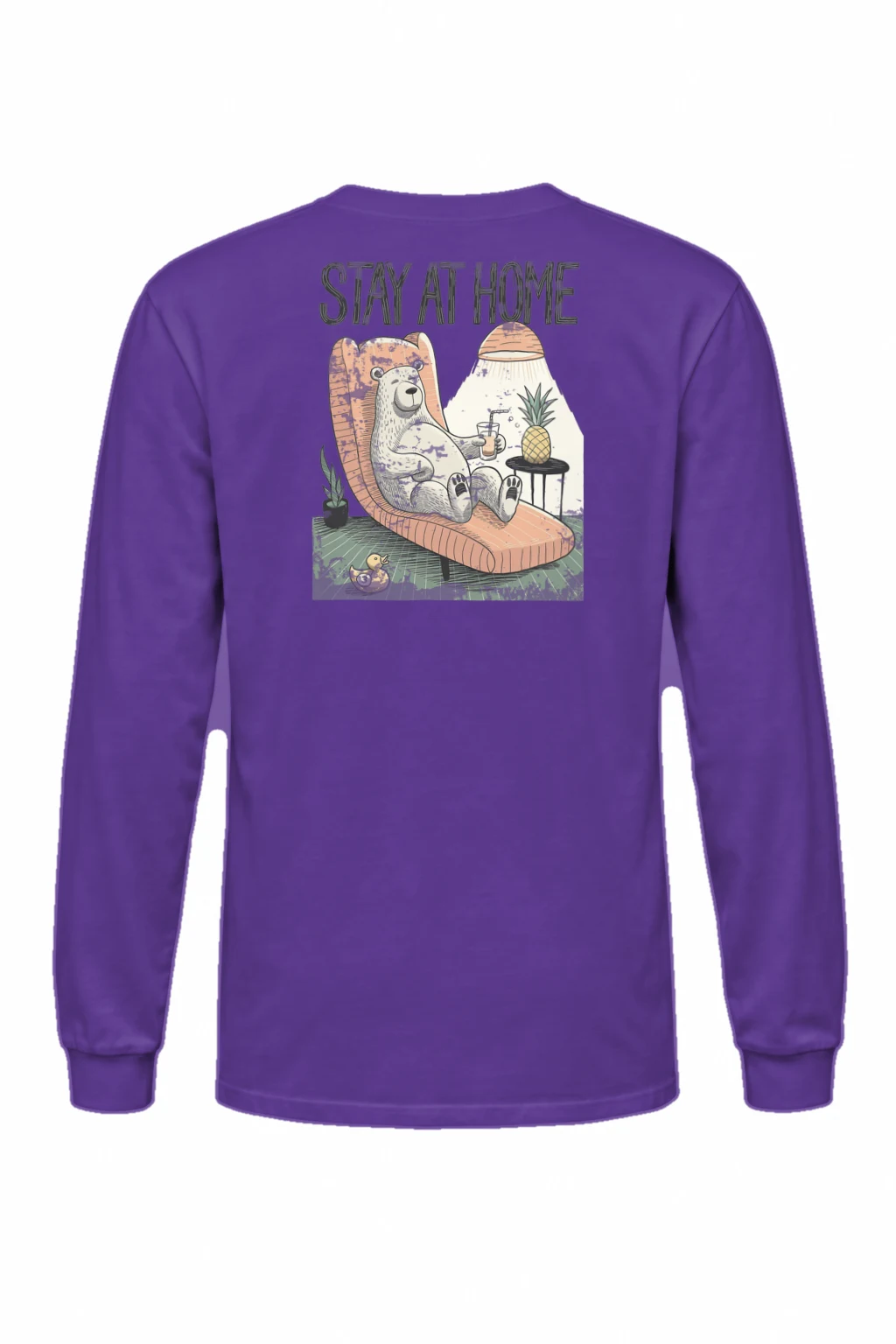 "Stay At Home" Unisex Longsleeve T-shirt | Gildan 2400