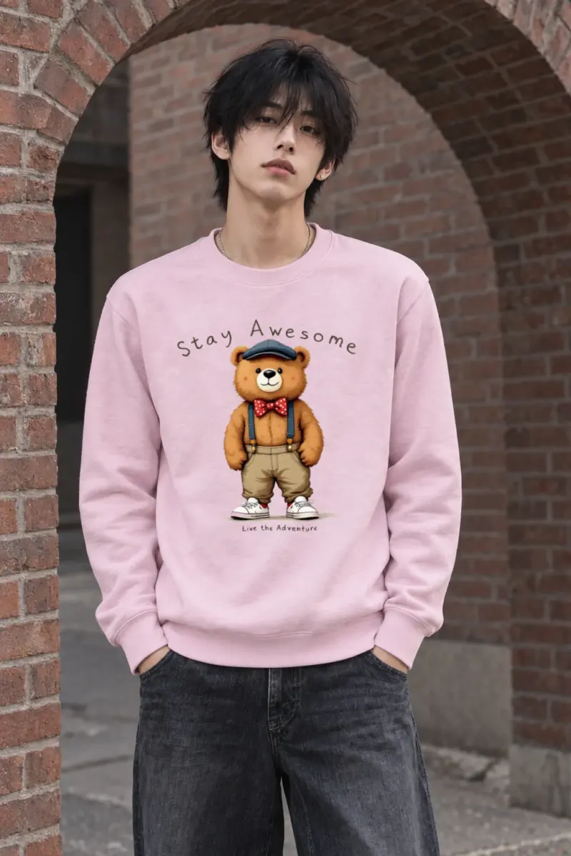 "Stay Awesome Adventure" Heavy Blend Unisex Crewneck Sweatshirt
