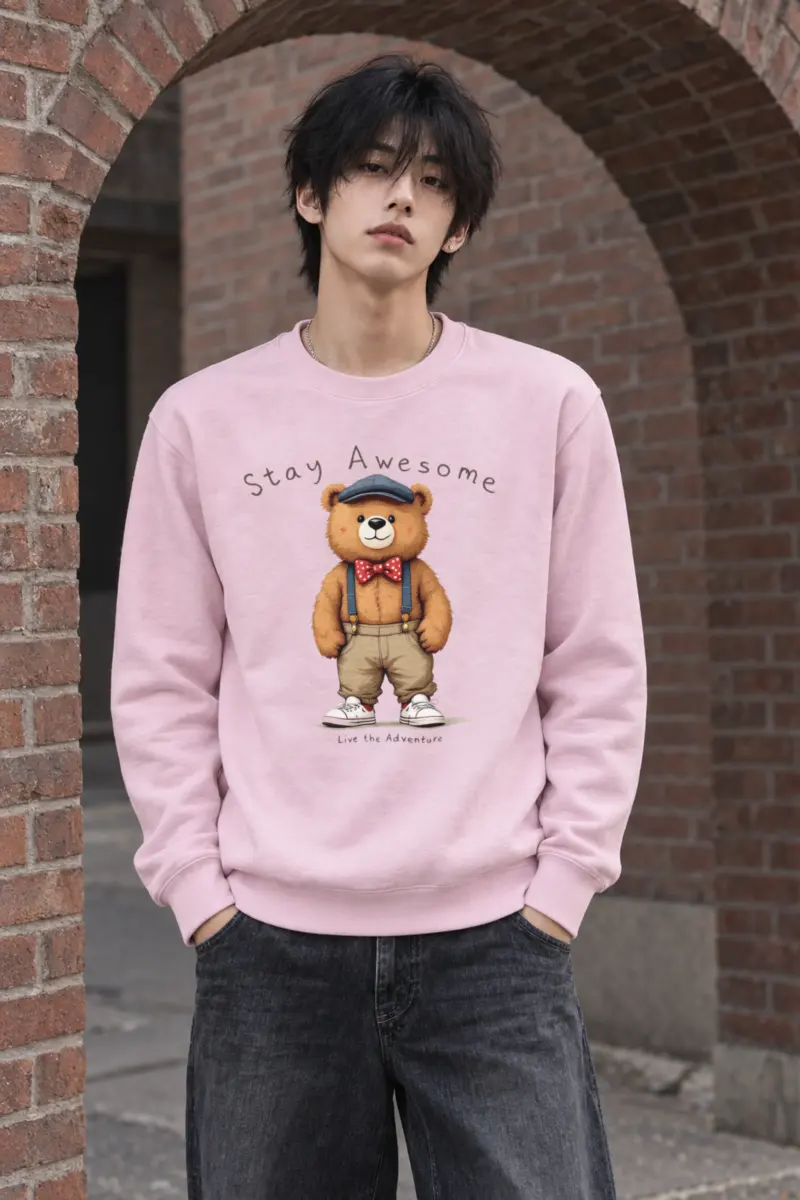 "Stay Awesome Adventure" Heavy Blend Unisex Crewneck Sweatshirt