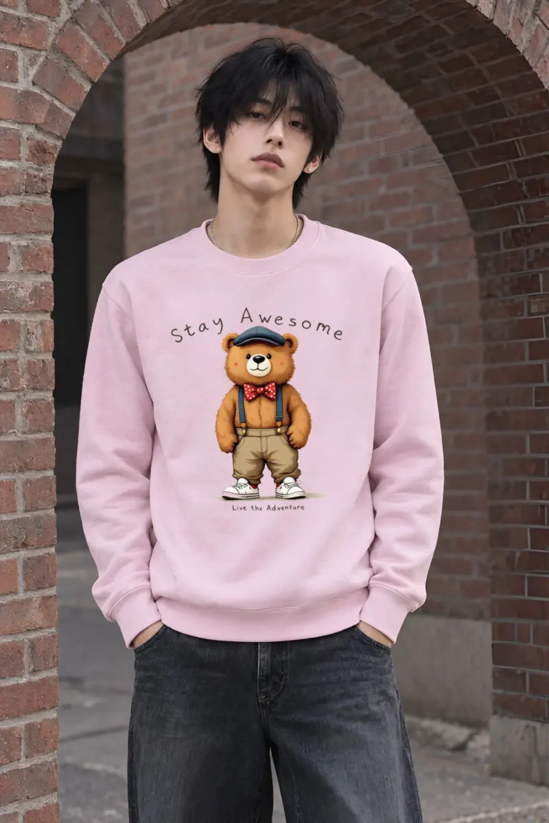 "Stay Awesome Adventure" Heavy Blend Unisex Crewneck Sweatshirt