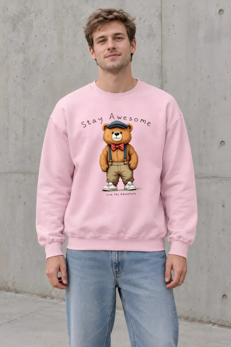 "Stay Awesome Adventure" Heavy Blend Unisex Crewneck Sweatshirt
