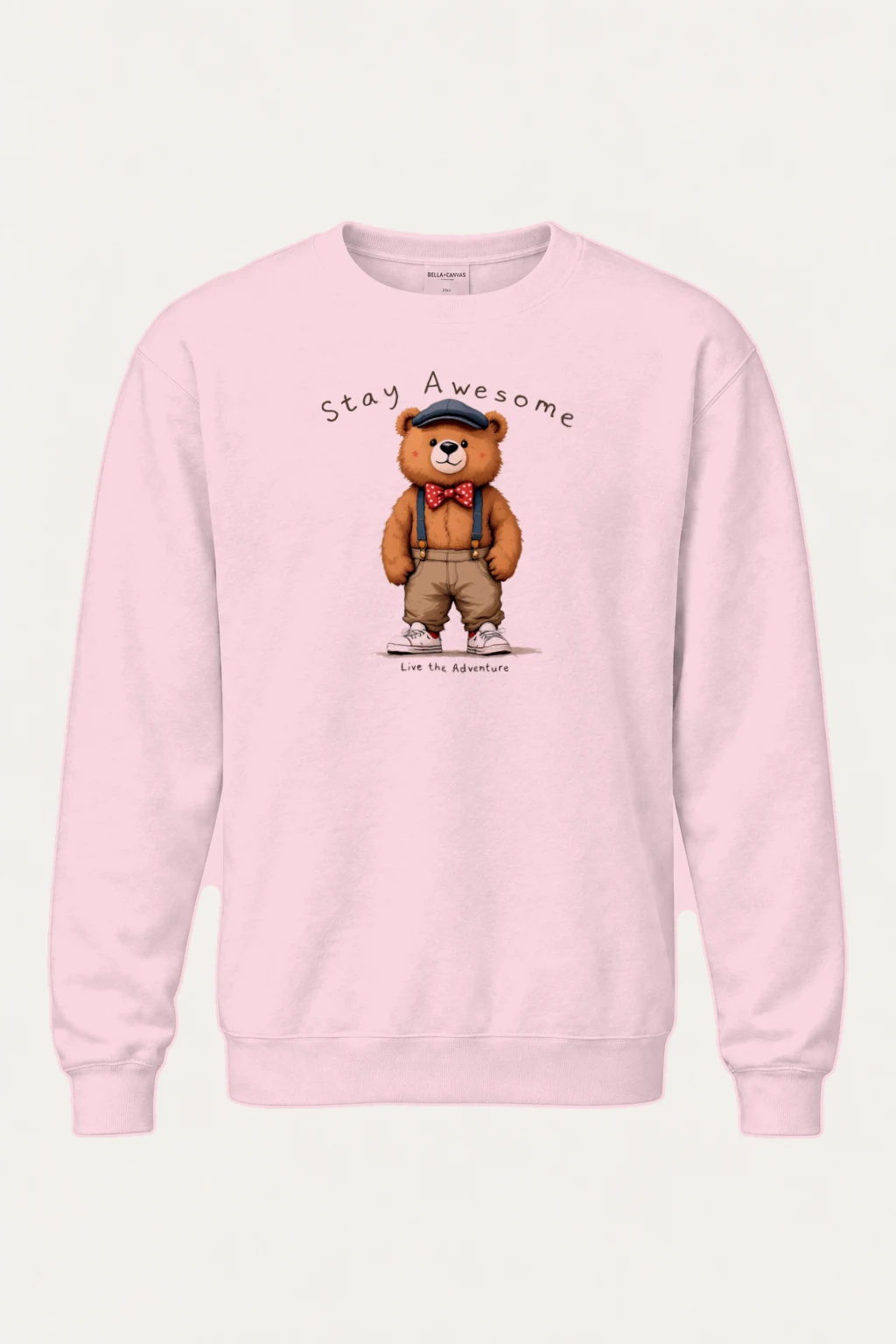 "Stay Awesome Adventure" Heavy Blend Unisex Crewneck Sweatshirt | Gildan 18000