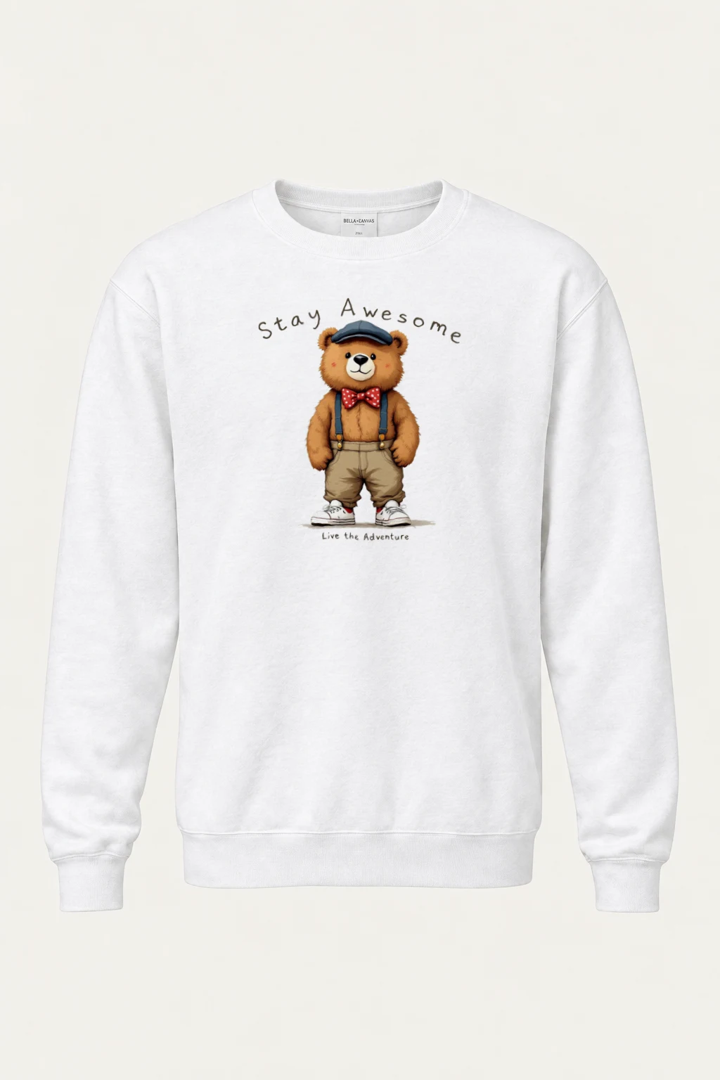 "Stay Awesome Adventure" Heavy Blend Unisex Crewneck Sweatshirt | Gildan 18000