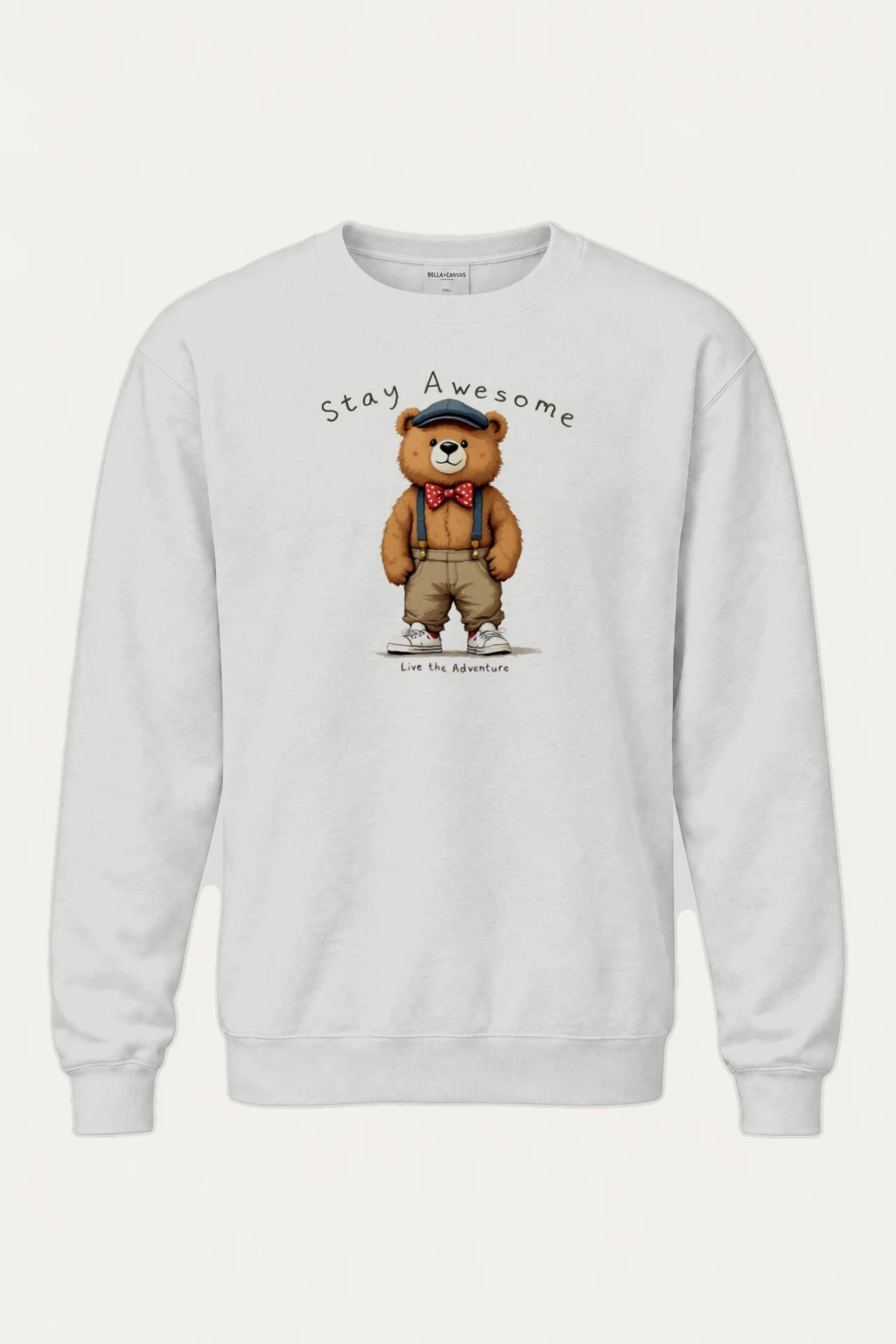 "Stay Awesome Adventure" Heavy Blend Unisex Crewneck Sweatshirt | Gildan 18000