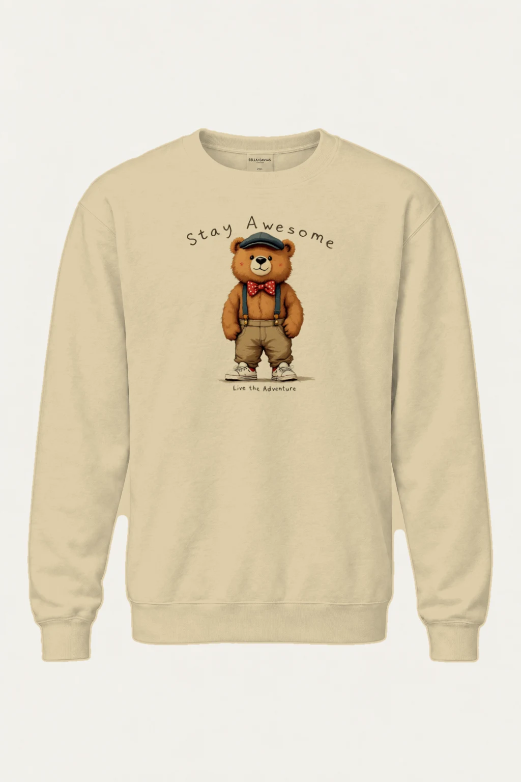 "Stay Awesome Adventure" Heavy Blend Unisex Crewneck Sweatshirt | Gildan 18000