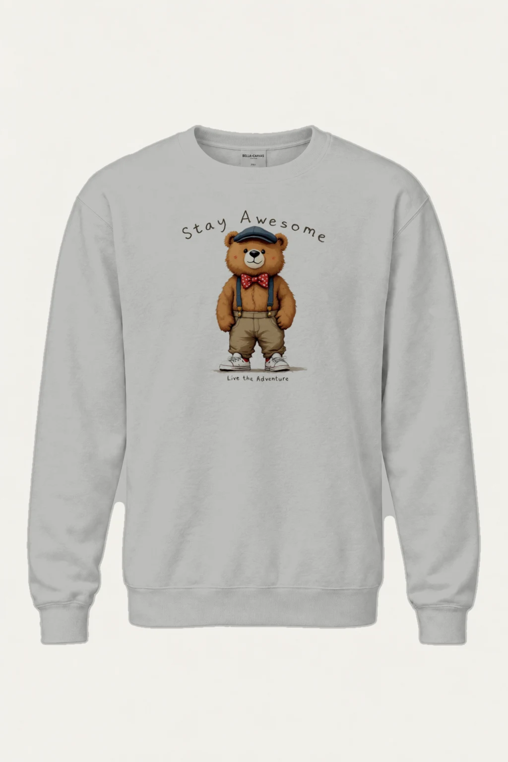 "Stay Awesome Adventure" Heavy Blend Unisex Crewneck Sweatshirt | Gildan 18000