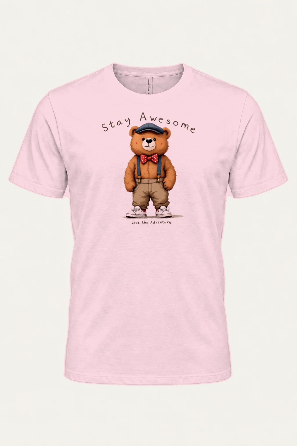 "Stay Awesome" Heavyweight Unisex Crewneck T-shirt | Gildan 5000