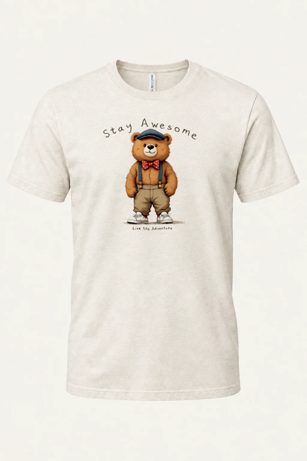 "Stay Awesome" Heavyweight Unisex Crewneck T-shirt | Gildan 5000