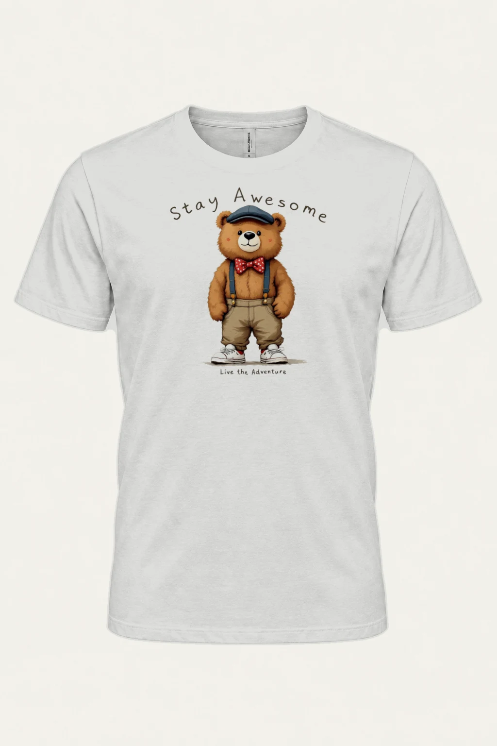 "Stay Awesome" Heavyweight Unisex Crewneck T-shirt | Gildan 5000