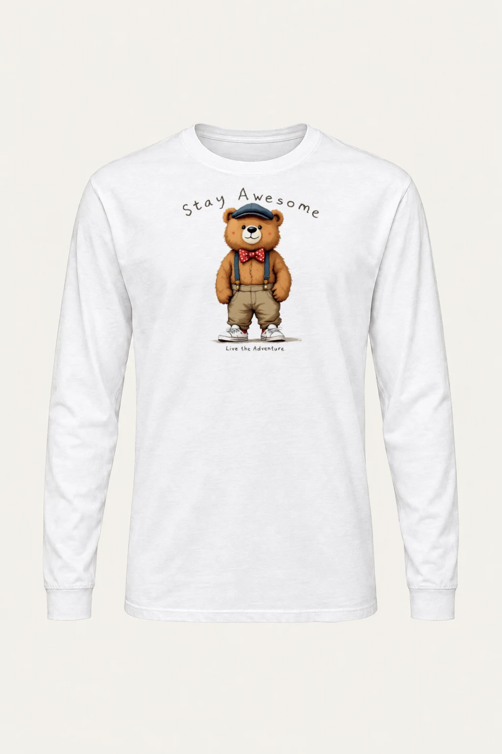 "Stay Awesome" Unisex Longsleeve T-shirt | Gildan 2400