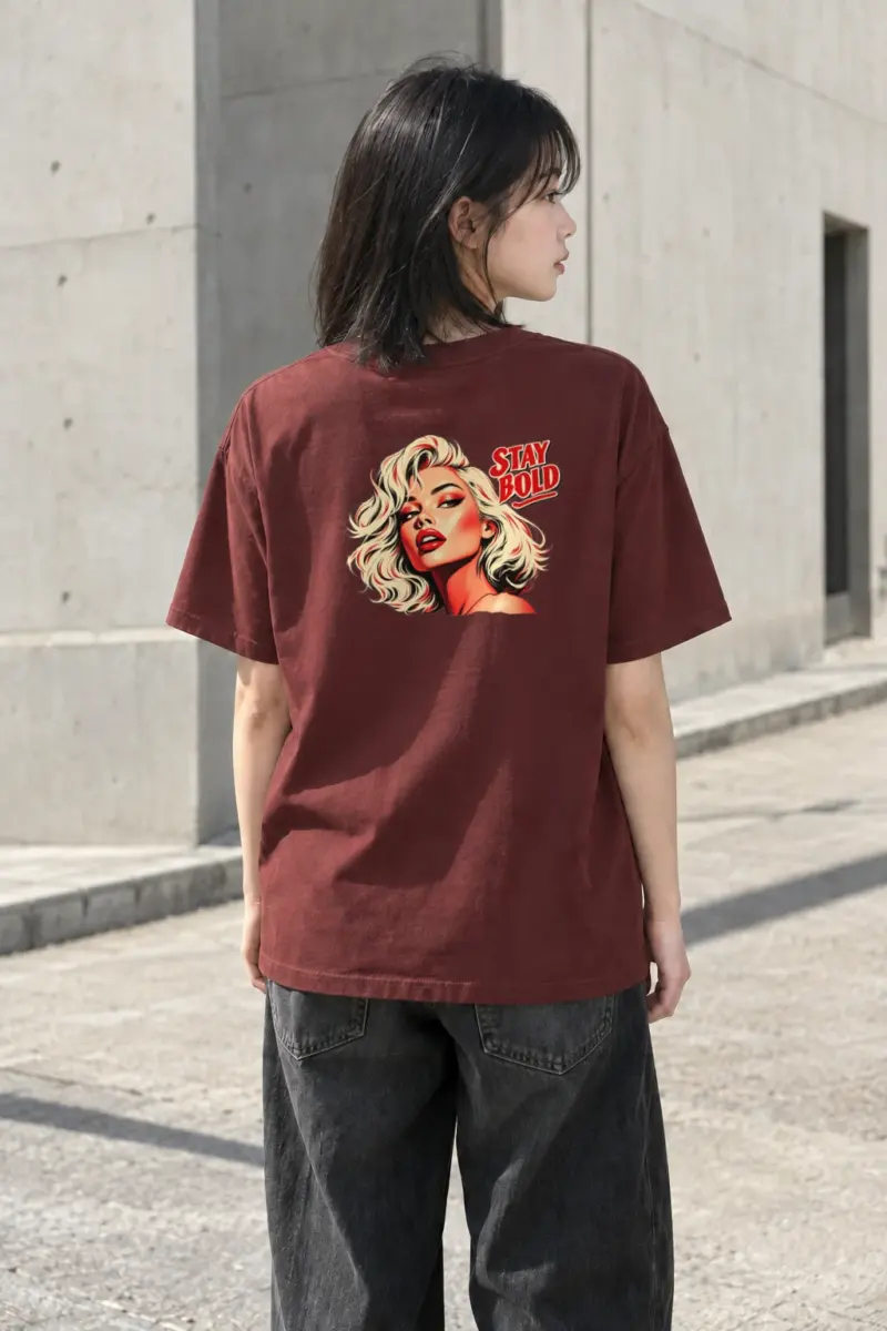 "Stay Bold" Heavyweight Unisex Crewneck T-shirt | Gildan 5000