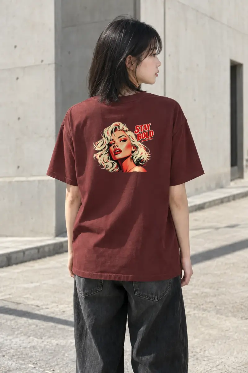 "Stay Bold" Heavyweight Unisex Crewneck T-shirt | Gildan 5000