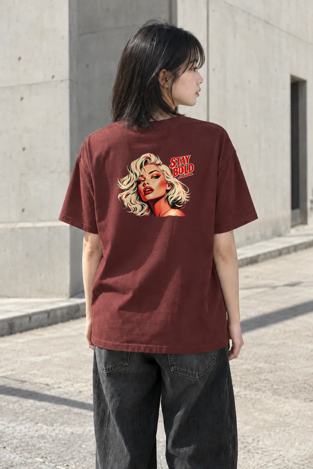 "Stay Bold" Heavyweight Unisex Crewneck T-shirt | Gildan 5000