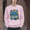 "Blue Graffiti Crown Crew" Heavy Blend Unisex Crewneck Sweatshirt