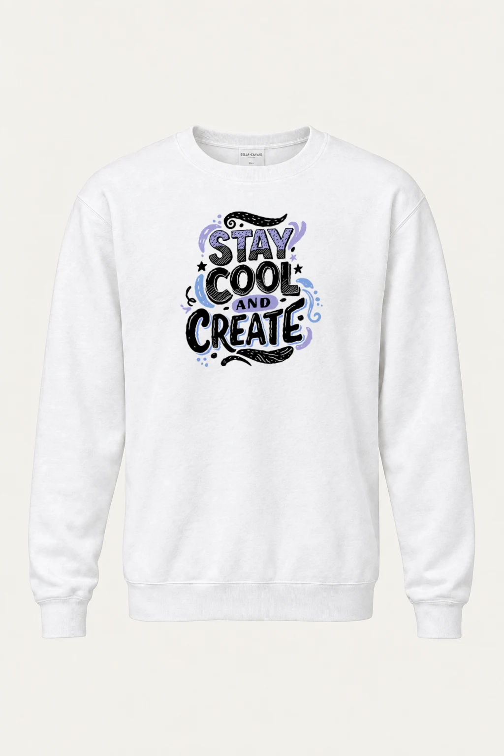 "Stay Cool And Create" Heavy Blend Unisex Crewneck Sweatshirt | Gildan 18000